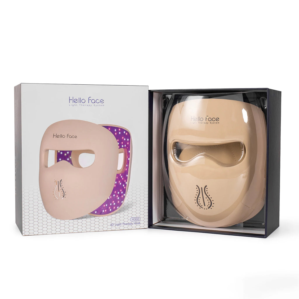 M300 4D LED Face Mask, Silicone Frame Skin-Friendly Material