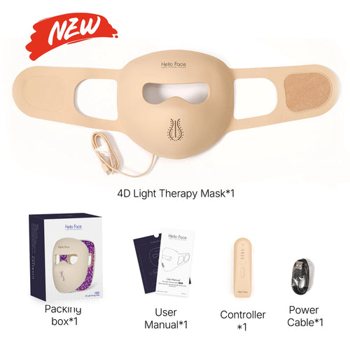 M300 4D LED Face Mask, Silicone Frame Skin-Friendly Material